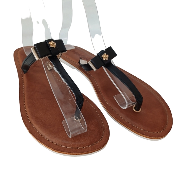 Jams World Shoes Jams World Sandals Black Slip On T Strap Thong Flip Flops Womens Size 9